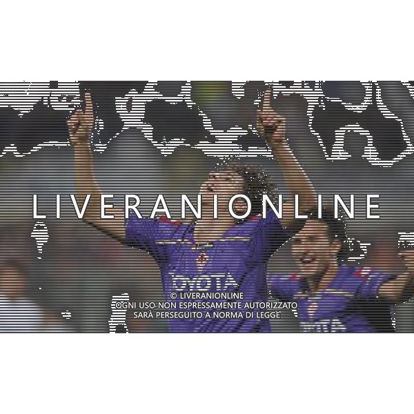 Champions League 2009/2010 Gruppo E Firenze - 29.09.2009 ACF Fiorentina-FC Liverpool Nella Foto:JOVETIC ESULTANZA DOPO IL GOL /Ph.Vitez-Ag. Aldo Liverani