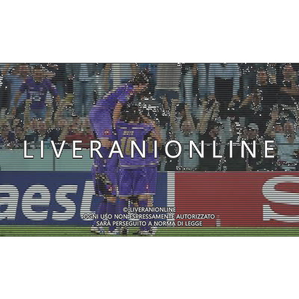 Champions League 2009/2010 Gruppo E Firenze - 29.09.2009 ACF Fiorentina-FC Liverpool Nella Foto:JOVETIC ESULTANZA DOPO IL SECONDO GOL /Ph.Vitez-Ag. Aldo Liverani