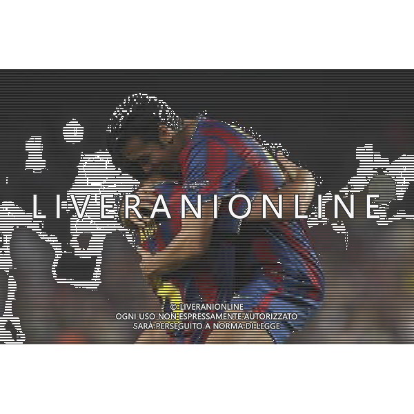 Barcellona vs Dinamo Kiev 29/09/2009 Champions League nella foto esultanza di Pedro Rodriguez dopo il gol © Acero / ALFAQUI/Agenzia Aldo Liverani Sas