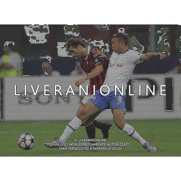 Milan - Zurigo Champions League 30/09/2009 nella foto mathieu flamini e vonlanthen ©luzzani/Agenzia Aldo Liverani Sas