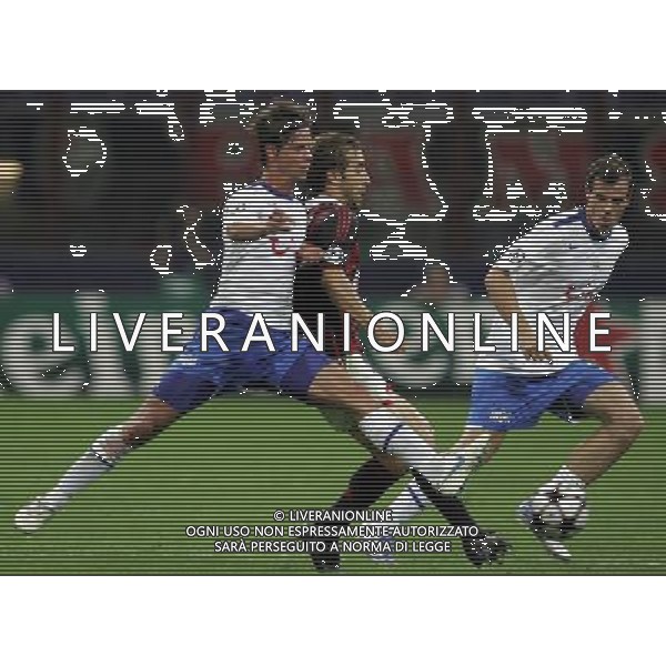Milan - Zurigo Champions League 30/09/2009 nella foto flamini, tihinen e margairaz ©luzzani/Agenzia Aldo Liverani Sas