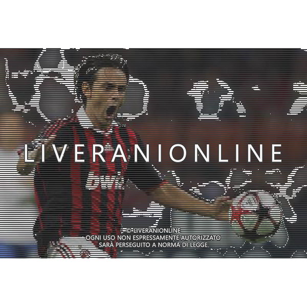 Milan - Zurigo Champions League 30/09/2009 nella foto filippo inzaghi ©luzzani/Agenzia Aldo Liverani Sas