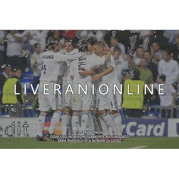 Real Madrid vs Olympique Marsiglia 30/09/2009 Champions League nella foto esultanza dopo il gol di ricardo kaka\' Photo: Cid-Fuentes / Cebolla / ALFAQUI/Agenzia Aldo Liverani Sas - ITALY ONLY -