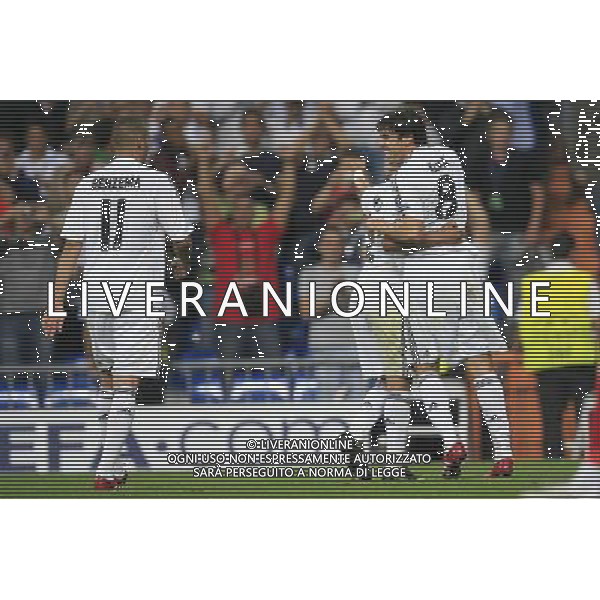 Real Madrid vs Olympique Marsiglia 30/09/2009 Champions League nella foto esultanza dopo il gol di ricardo kaka\' Photo: Cid-Fuentes / Cebolla / ALFAQUI/Agenzia Aldo Liverani Sas - ITALY ONLY -