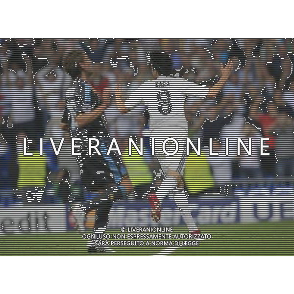 Real Madrid vs Olympique Marsiglia 30/09/2009 Champions League nella foto esultanza dopo il gol di ricardo kaka\' Photo: Cid-Fuentes / Cebolla / ALFAQUI/Agenzia Aldo Liverani Sas - ITALY ONLY -