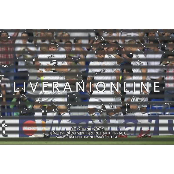 Real Madrid vs Olympique Marsiglia 30/09/2009 Champions League nella foto esultanza di Cristiano Ronaldo dopo il gol Photo: Cid-Fuentes / Cebolla / ALFAQUI/Agenzia Aldo Liverani Sas - ITALY ONLY -