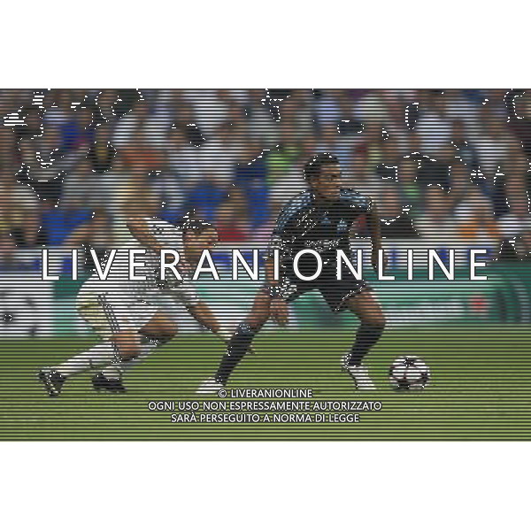 Real Madrid vs Olympique Marsiglia 30/09/2009 Champions League nella foto Marcelo and Fabrice Abriel. Photo: Cid-Fuentes / Cebolla / ALFAQUI/Agenzia Aldo Liverani Sas - ITALY ONLY -
