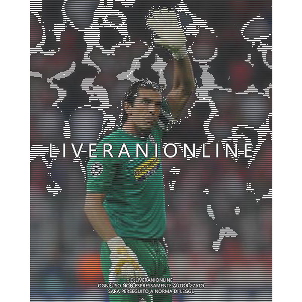 Champions League 2009/2010 Gruppo A Monano(Germania) - 30.09.2009 FC Bayern Monaco-FC Juventus Nella Foto:BUFFON A FINE PARTITA /Ph.Vitez-Ag. Aldo Liverani