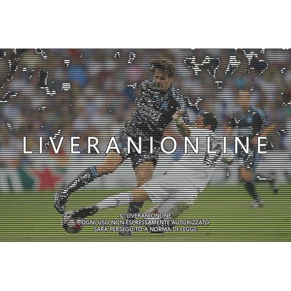 Real Madrid vs Olympique Marsiglia 30/09/2009 Champions League nella foto Fernando Morientes and Marcelo. Photo: Cid-Fuentes / Cebolla / ALFAQUI/Agenzia Aldo Liverani Sas - ITALY ONLY -