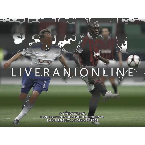 Milano 30-09-2009 Champions League 2009/10 milan-zurigo 0:1 nella foto clarence seedorf e silvan aegerter ph marco luzzani/ag aldo liverani s.a.s.