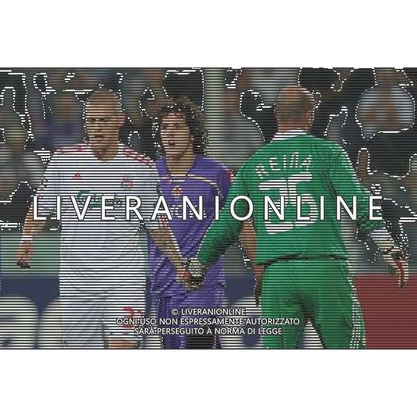 Champions League 2009/2010 Gruppo E Firenze - 29.09.2009 ACF Fiorentina-FC Liverpool Nella Foto:SKRTEL MARTIN-REINA PEPE /Ph.Vitez-Ag. Aldo Liverani