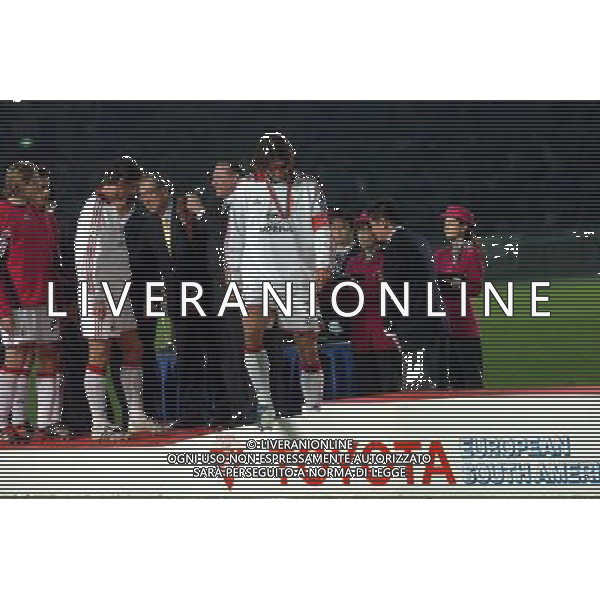 Tokio (jap) 14-12-03 Toyota European/South American Cup 2003 nella foto LA DELUSIONE DI MALDINI E DEL MILAN ph marco luzzani-Ag Aldo Liverani s.a.s.