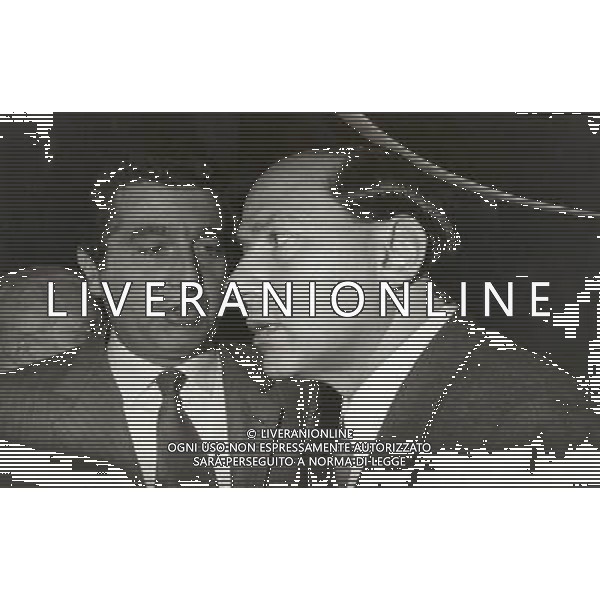 ARCHIVIO SILVIO BERLUSCONI STATISTA-POLITICO NELLA FOTO: SILVIO BERLUSCONI E DE BENEDETTI CARLO PH.ARCHIVO AGENZIA ALDO LIVERANI SAS