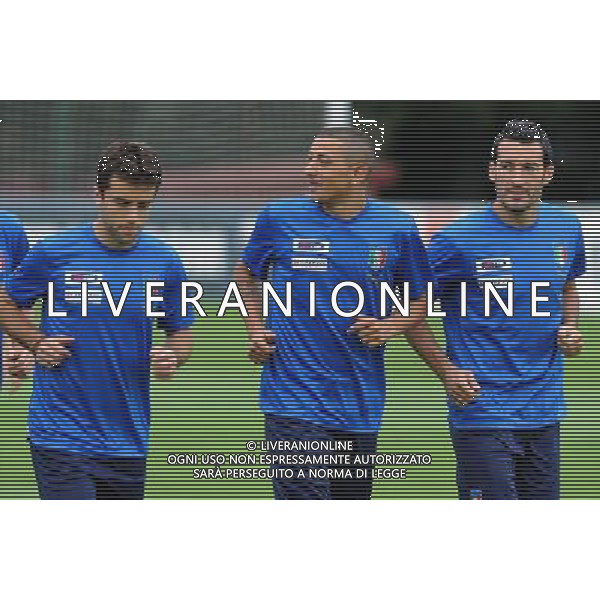 Raduno Nazionale Italiana a Coverciano Coverciano(FI) - 06.10.2009 Allenamento Nella Foto: ANGELO PALOMBO- GIUSEPPE ROSSI- GIANLUCA ZAMBROTTA /Ph.Vitez-Ag. Aldo Liverani