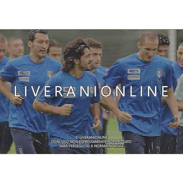 Raduno Nazionale Italiana a Coverciano Coverciano(FI) - 06.10.2009 Allenamento Nella Foto: GIORGIO CHIELLINI-GATTUSO GENNARO E GIANLUCA ZAMBROTTA /Ph.Vitez-Ag. Aldo Liverani