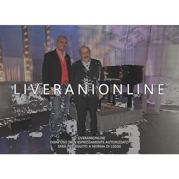PRIMA PUNTATA DEL \' MAURIZIO COSTANZO SHOW\' ROMA - TEATRO PARIOLI NELLA FOTO: ALFONSO SIGNORINI - MAURIZIO COSTANZO © MASSIMO BRUNI - AG. ALDO LIVERANI SAS