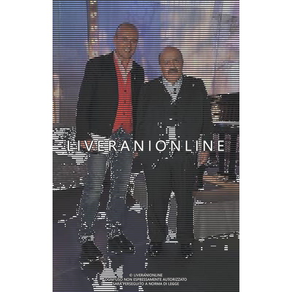 PRIMA PUNTATA DEL \' MAURIZIO COSTANZO SHOW\' ROMA - TEATRO PARIOLI NELLA FOTO: ALFONSO SIGNORINI - MAURIZIO COSTANZO © MASSIMO BRUNI - AG. ALDO LIVERANI SAS
