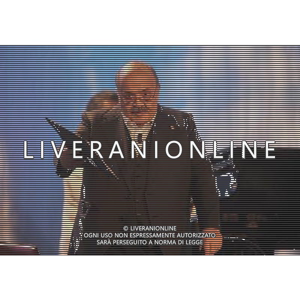 PRIMA PUNTATA DEL \' MAURIZIO COSTANZO SHOW\' ROMA - TEATRO PARIOLI NELLA FOTO:MAURIZIO COSTANZO © MASSIMO BRUNI - AG. ALDO LIVERANI SAS