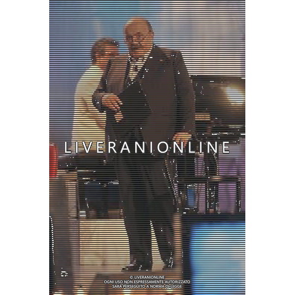 PRIMA PUNTATA DEL \' MAURIZIO COSTANZO SHOW\' ROMA - TEATRO PARIOLI NELLA FOTO:MAURIZIO COSTANZO © MASSIMO BRUNI - AG. ALDO LIVERANI SAS