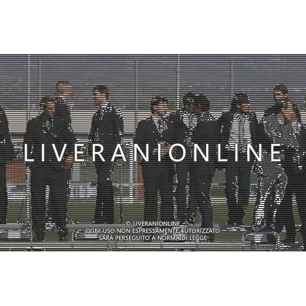 MADRID, Spain (06/10/09).- Meeting of all the Spanish players who have international participation with Spanish Soccer National Team along its history to mark the centenary of the Royal Spanish Soccer Federation. Fernando Torres, Xabi Alonso, Aitor Karanka, David Silva, Sergio Ramos. © Alex Cid-Fuentes / ALFAQUI - Ag. Aldo Liverani sas ITALY ONLY Centenario della federazione di calcio della Spagna.