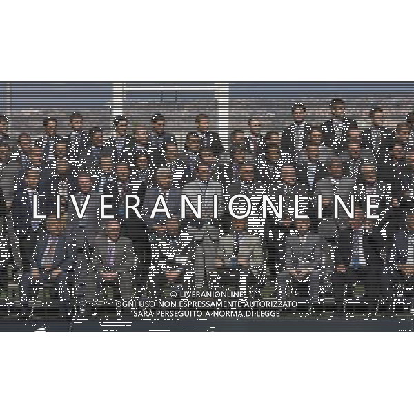 MADRID, Spain (06/10/09).- Meeting of all the Spanish players who have international participation with Spanish Soccer National Team along its history to mark the centenary of the Royal Spanish Soccer Federation. © Alex Cid-Fuentes / ALFAQUI - Ag. Aldo Liverani sas ITALY ONLY Centenario della federazione di calcio della Spagna.