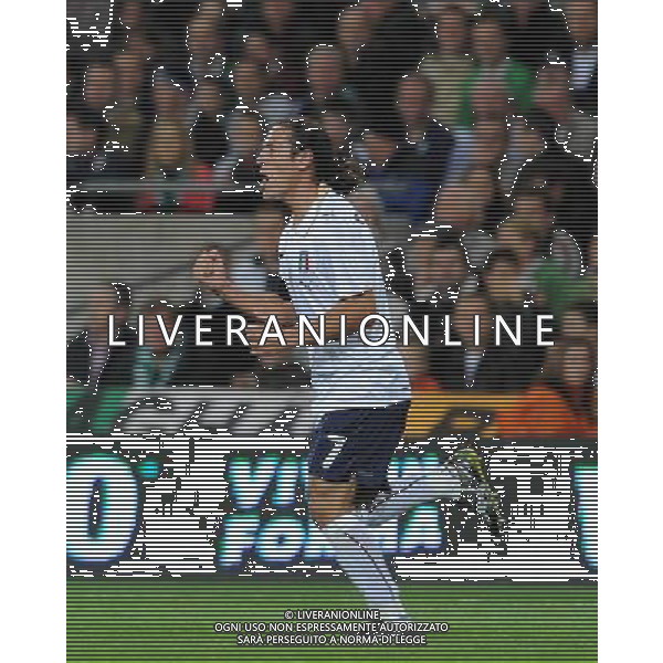 Qualificazioni ai Campionati Mondiali Sud Africa 2010 Gruppo 8 Dublino - 10.10.2009 Irlanda EIRE-Italia Nella Foto:L\'ESULTANZA DI CAMORANESI DOPO IL GOL /Ph.Vitez-Ag. Aldo Liverani