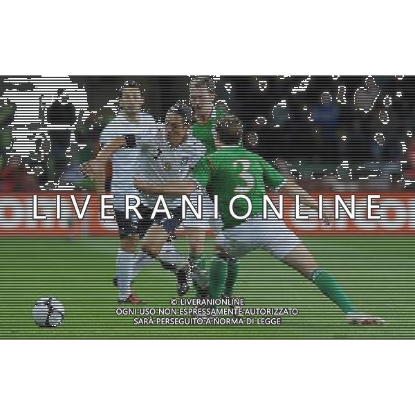 Qualificazioni ai Campionati Mondiali Sud Africa 2010 Gruppo 8 Dublino - 10.10.2009 Irlanda EIRE-Italia Nella Foto:CAMORANESI-KILBANE /Ph.Vitez-Ag. Aldo Liverani