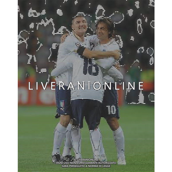 Qualificazioni ai Campionati Mondiali Sud Africa 2010 Gruppo 8 Dublino - 10.10.2009 Irlanda EIRE-Italia Nella Foto:ESULTANZA ITALIA AL FISCHIO FINALE /Ph.Vitez-Ag. Aldo Liverani