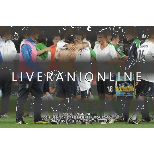 Qualificazioni ai Campionati Mondiali Sud Africa 2010 Gruppo 8 Dublino - 10.10.2009 Irlanda EIRE-Italia Nella Foto:ESULTANZA ITALIA AL FISCHIO FINALE /Ph.Vitez-Ag. Aldo Liverani