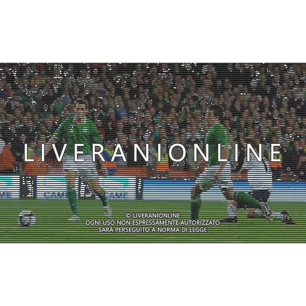 Qualificazioni ai Campionati Mondiali Sud Africa 2010 Gruppo 8 Dublino - 10.10.2009 Irlanda EIRE-Italia Nella Foto: IL GOL DI ALBERTO GILARDINO /Ph.Vitez-Ag. Aldo Liverani