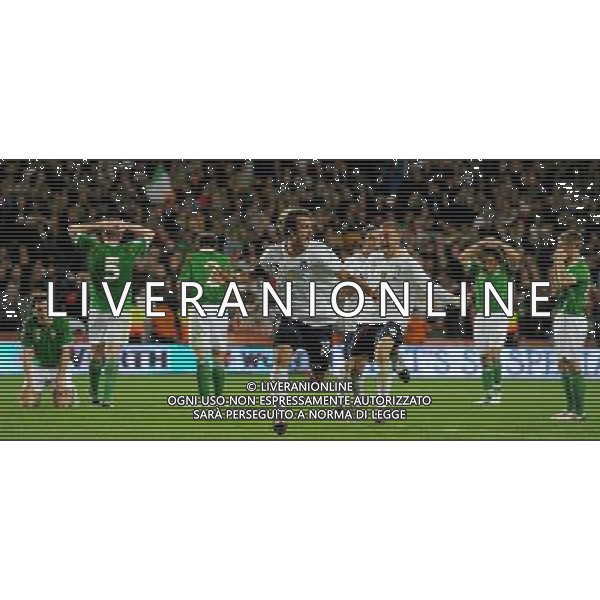 Qualificazioni ai Campionati Mondiali Sud Africa 2010 Gruppo 8 Dublino - 10.10.2009 Irlanda EIRE-Italia Nella Foto:L\'ESULTANZA DI ALBERTO GILARDINO DOPO IL GOL /Ph.Vitez-Ag. Aldo Liverani