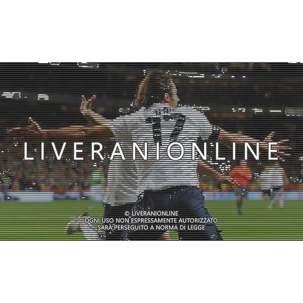 Qualificazioni ai Campionati Mondiali Sud Africa 2010 Gruppo 8 Dublino - 10.10.2009 Irlanda EIRE-Italia Nella Foto:L\'ESULTANZA DI ALBERTO GILARDINO DOPO IL GOL /Ph.Vitez-Ag. Aldo Liverani