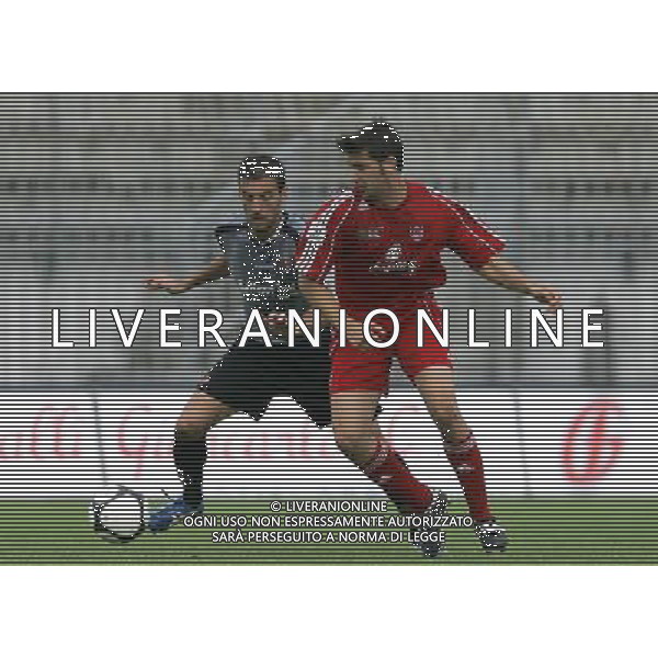 MONZA 11/10/2009 SPORT LEGA PRO MONZA ALESSANDRIA nella foto mosca e cammaroto ph luzzani/ag aldo liverani sas