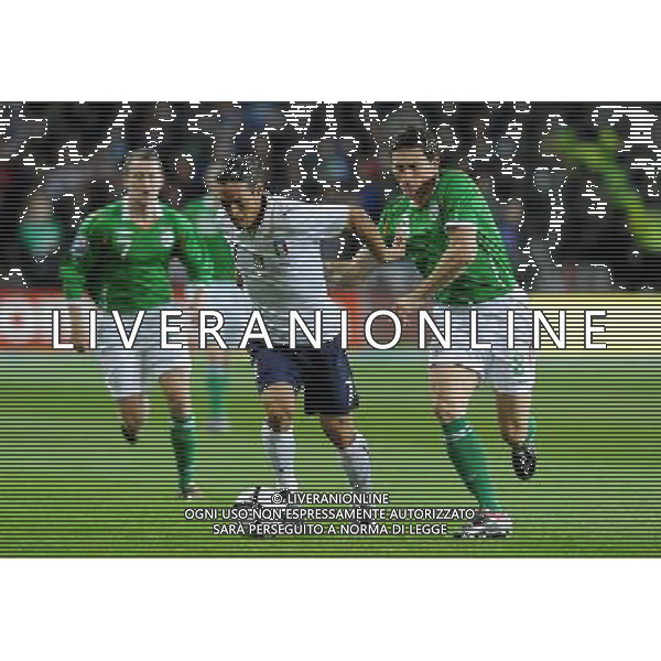 Qualificazioni ai Campionati Mondiali Sud Africa 2010 Gruppo 8 Dublino - 10.10.2009 Irlanda EIRE-Italia Nella Foto:CAMORANESI MAURO GERMAN-ANDREWS KEITH /Ph.Vitez-Ag. Aldo Liverani