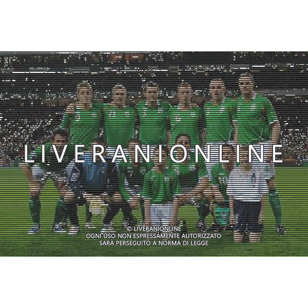 Qualificazioni ai Campionati Mondiali Sud Africa 2010 Gruppo 8 Dublino - 10.10.2009 Irlanda EIRE-Italia Nella Foto:IRLANDA EIRE FORMAZIONE /Ph.Vitez-Ag. Aldo Liverani