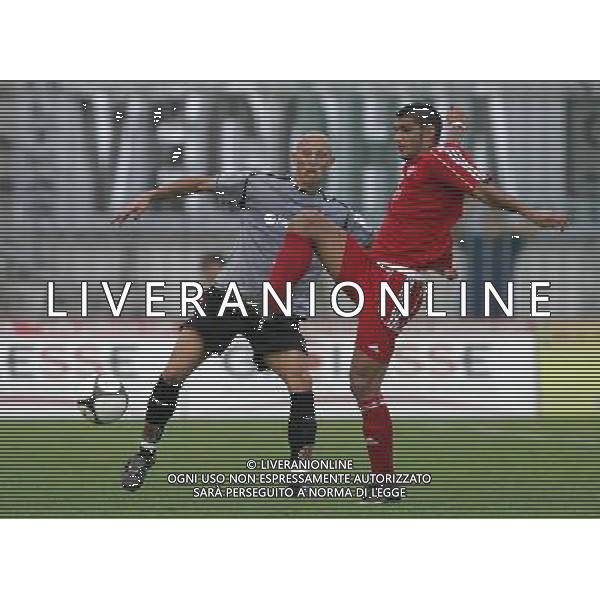 Monza 11-10-2009 Lega Pro 1 divisione 2009/10 Monza Brianza-Alessandria 0:1 nella foto alessandro tuia e enrico fantini ph marco luzzani/ag aldo liverani s.a.s.