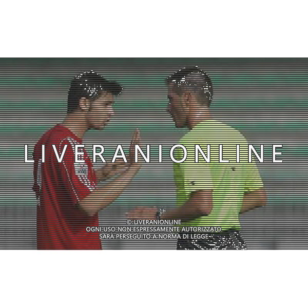 Monza 11-10-2009 Lega Pro 1 divisione 2009/10 Monza Brianza-Alessandria 0:1 nella foto arbitro fabrizio pasqua e alessandro mosca ph marco luzzani/ag aldo liverani s.a.s.