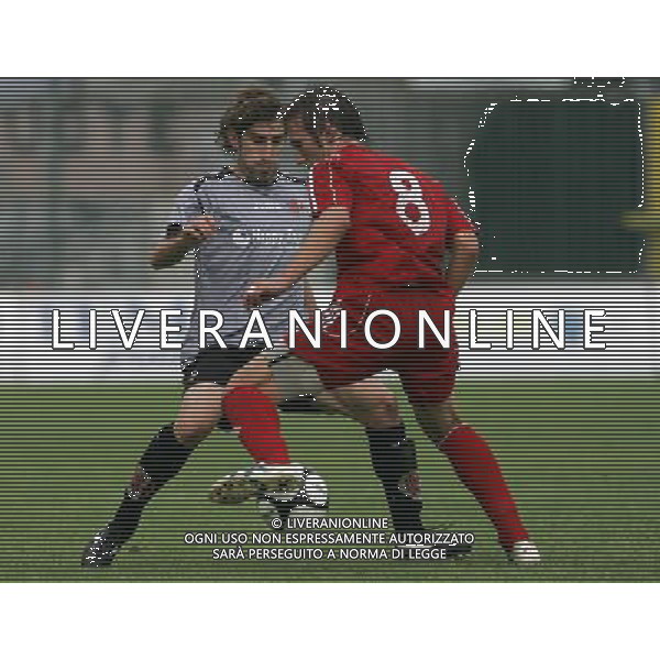 Monza 11-10-2009 Lega Pro 1 divisione 2009/10 Monza Brianza-Alessandria 0:1 nella foto matteo longhi e moreno zebi ph marco luzzani/ag aldo liverani s.a.s.