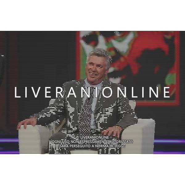 TRASMISSIONE TV: \' CHIAMBRETTI NIGHT\' NELLA FOTO: CARLO ANCELOTTI STUDI MEDIASET - COLOGNO MONZESE © ANTONIO SORANO - AG. ALDO LIVERANI SAS