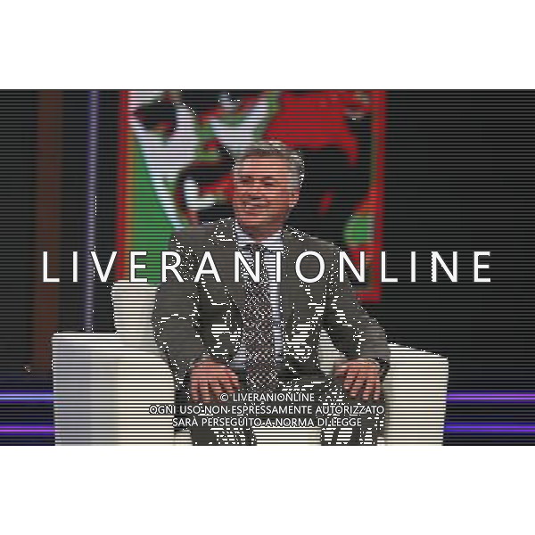 TRASMISSIONE TV: \' CHIAMBRETTI NIGHT\' NELLA FOTO: CARLO ANCELOTTI STUDI MEDIASET - COLOGNO MONZESE © ANTONIO SORANO - AG. ALDO LIVERANI SAS