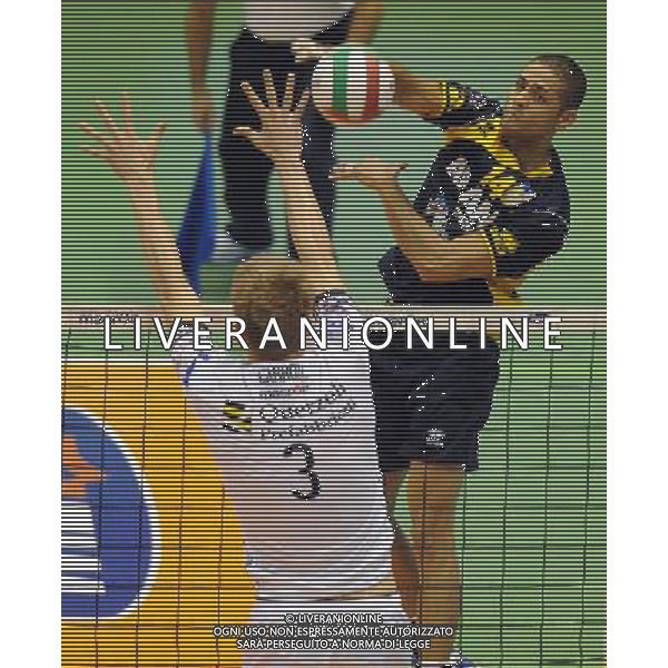 Lega Volley Serie A1 TIM Maschile 2009/2010 4¡Giornata Forl“ - 10.10.2009 Yoga Forl“-Aran Cucine Abruzzo Pineto Nella Foto:EREU THOMAS /Ph.Vitez-Ag. Aldo Liverani
