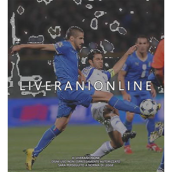 Qualificazioni ai Campionati Mondiali Sud Africa 2010 Gruppo 8 Parma - 14.10.2009 Italia-Cipro Nella Foto:GAMBERINI-OKKAS /Ph.Vitez-Ag. Aldo Liverani
