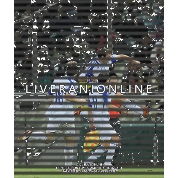 Qualificazioni ai Campionati Mondiali Sud Africa 2010 Gruppo 8 Parma - 14.10.2009 Italia-Cipro Nella Foto:MICHAIL ESULTA /Ph.Vitez-Ag. Aldo Liverani