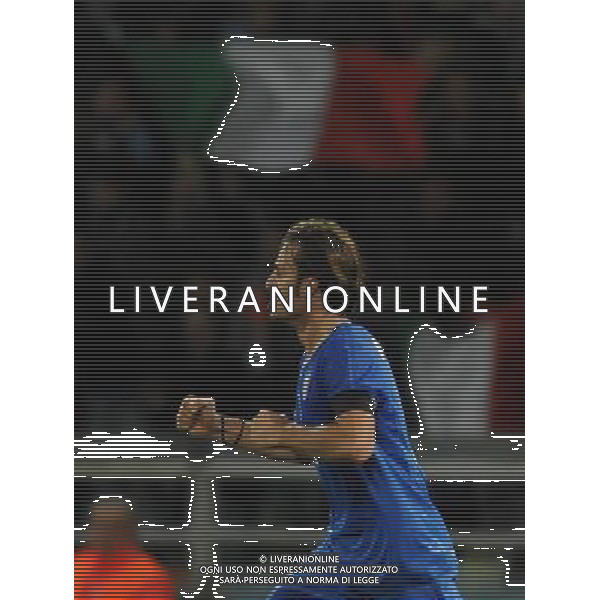 Qualificazioni ai Campionati Mondiali Sud Africa 2010 Gruppo 8 Parma - 14.10.2009 Italia-Cipro Nella Foto:GILARDINO ESULTA SECONDO GOL /Ph.Vitez-Ag. Aldo Liverani
