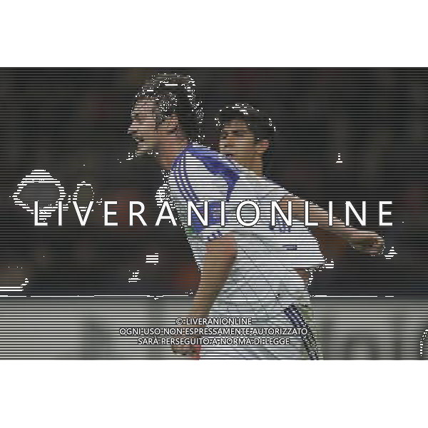 Champions League 2009/2010 Gruppo F Milano - 20.10.2009 FC Inter-FC Dinamo Kiev Nella Foto:esultanza milevskiy marco luzzani-Ag. Aldo Liverani