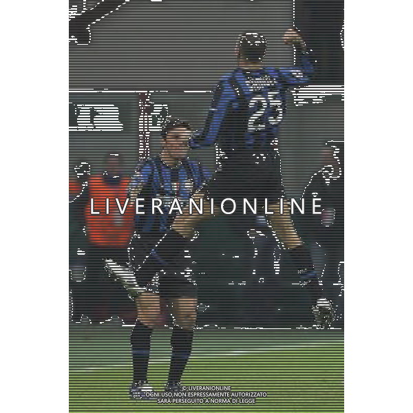 Champions League 2009/2010 Gruppo F Milano - 20.10.2009 FC Inter-FC Dinamo Kiev Nella Foto:esultanza samuel marco luzzani-Ag. Aldo Liverani
