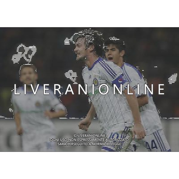 Milano 2-10-2009 Champions League 2009/10 Inter-Dianamo Kiev 2:2 nella foto artem milevskiy esulta dopo l\'autorete di lucio ph marco luzzani/ag aldo liverani s.a.s.