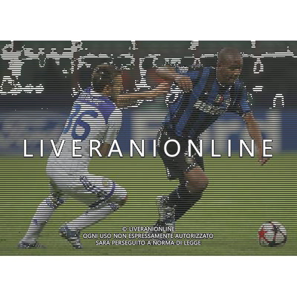 Milano 2-10-2009 Champions League 2009/10 Inter-Dianamo Kiev 2:2 nella foto maicon e milos ninkovic ph marco luzzani/ag aldo liverani s.a.s.