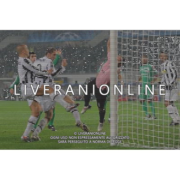 21-10-2009 Torino Sport-Calcio Juventus Maccabi Haifa Champions League 2009/2010 Nella foto: gol chiellini ag aldo liverani 