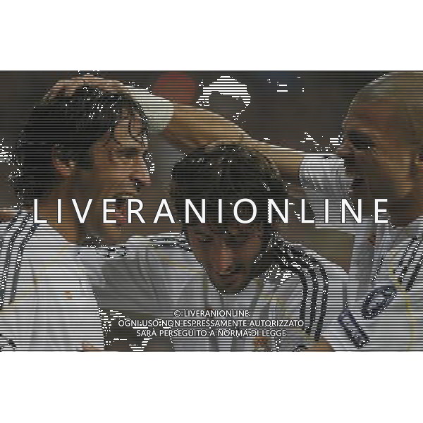 Real Madrid vs Milan AC Champions League 21/10/2009 nella foto esultanza dopo il gol di Raul Photo: Cebolla / Cid-Fuentes / Alfaqui/Agenzia Aldo Liverani Sas - ITALY ONLY -